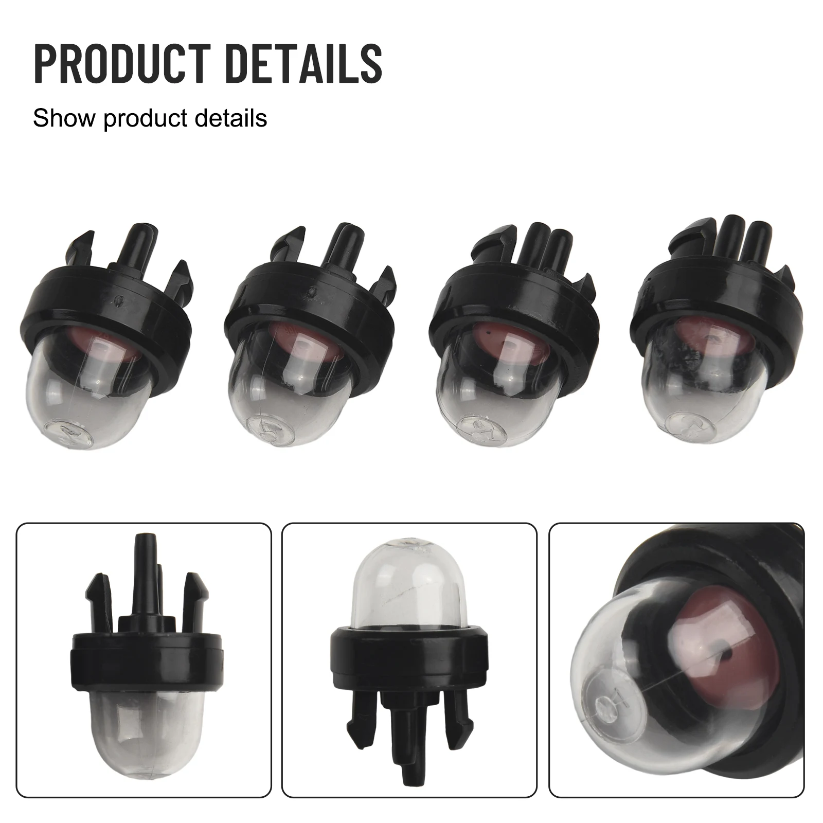4 For Primer Bulbs for Craftsman Blower Model 188512 Compatible with Engines 350 370 420 3350 Reference Part Options 
4 For Primer Bulbs for Craftsman Blower Model 188512 Compatible with Engines 350 370 420 3350 Reference Part Options