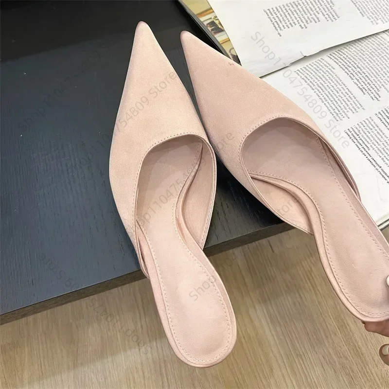 2025 New Summer Concise Pointed Toe Women Slippers Fashion Thin Low Heels Party Pumps Mules Slide Shoes
2025 New Summer Concise Pointed Toe Women Slippers Fashion Thin Low Heels Party Pumps Mules Slide Shoes