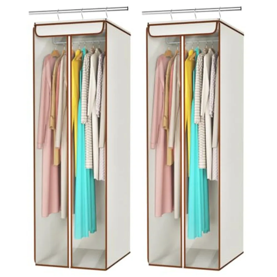 Garment Bags for Hanging Clothes, Large Clothes Storage Bags Closet Organizer with Clear Window, Premium Hanging Garment Storag
Garment Bags for Hanging Clothes, Large Clothes Storage Bags Closet Organizer with Clear Window, Premium Hanging Garment Storag