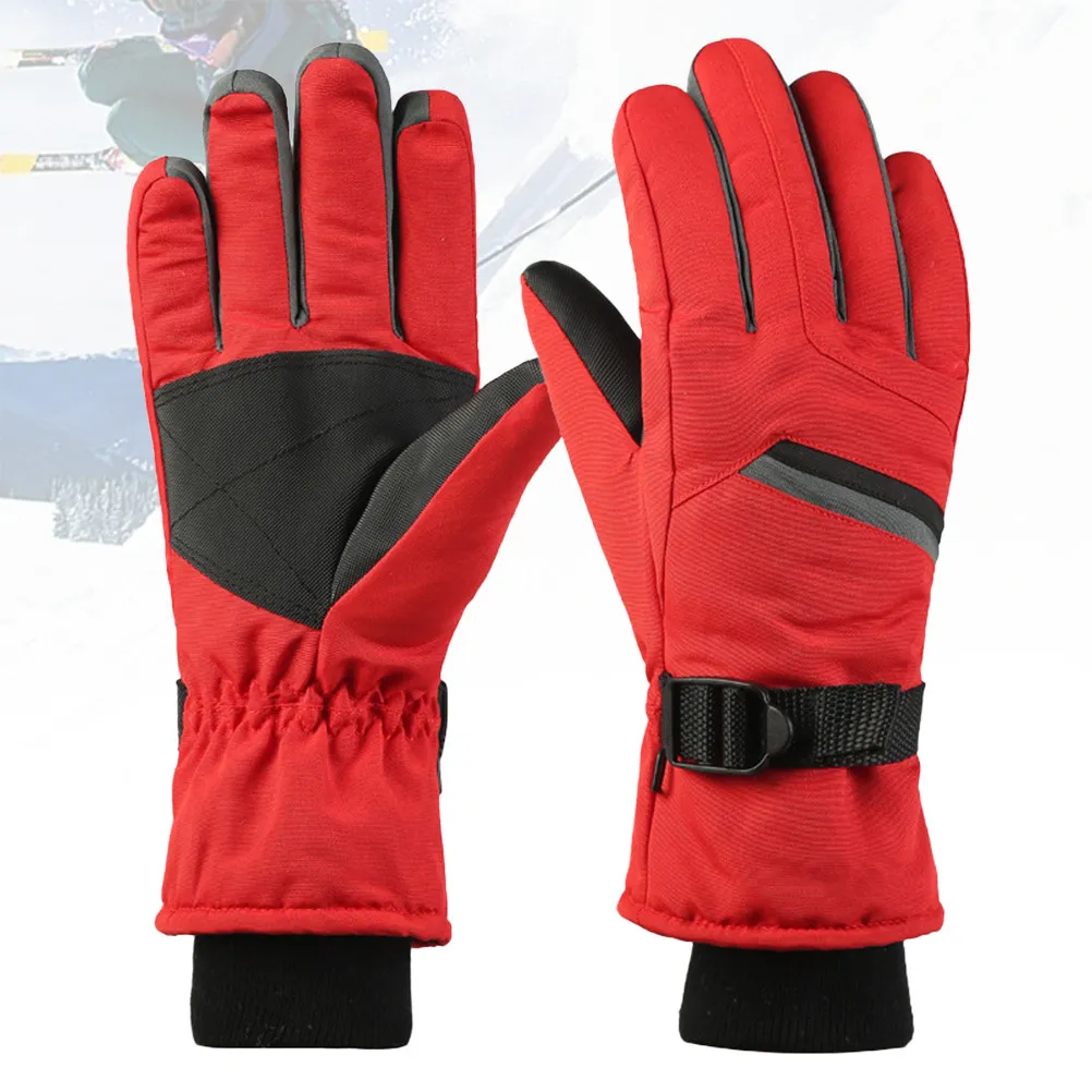1Pair Skiing Gloves Thicken Waterproof Windproof Outdoor Sports Gloves for Cycling Hiking Running Fishing Camping Red
1Pair Skiing Gloves Thicken Waterproof Windproof Outdoor Sports Gloves for Cycling Hiking Running Fishing Camping Red