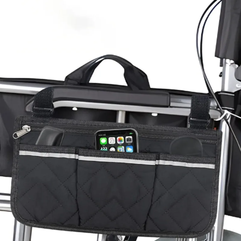Wheelchair Side Armrest Bag Reflective Strip Portable Velcro Polyester Storage and Hanging Bag Tool Storage and Organization
Wheelchair Side Armrest Bag Reflective Strip Portable Velcro Polyester Storage and Hanging Bag Tool Storage and Organization