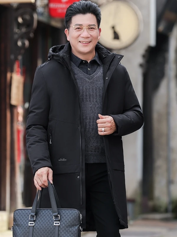 Thiened Winter Jaet for Middle-Aged And ly Men Long Cotton Coat Casual Sle Faionable Urban Look Polyester Fiber
Thiened Winter Jaet for Middle-Aged And ly Men Long Cotton Coat Casual Sle Faionable Urban Look Polyester Fiber