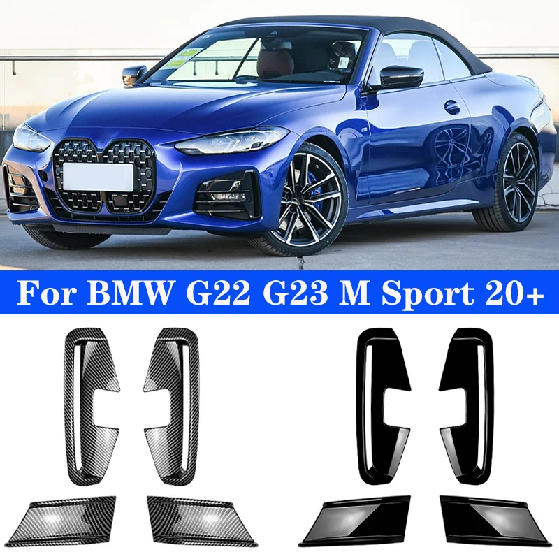 Car Front Bumper Side Splitter Spoiler Fog Lamp Cover Auto Front Side Bumper Wind Knife For BMW 4 Series G22 G23 M Sport 2020+
Car Front Bumper Side Splitter Spoiler Fog Lamp Cover Auto Front Side Bumper Wind Knife For BMW 4 Series G22 G23 M Sport 2020+