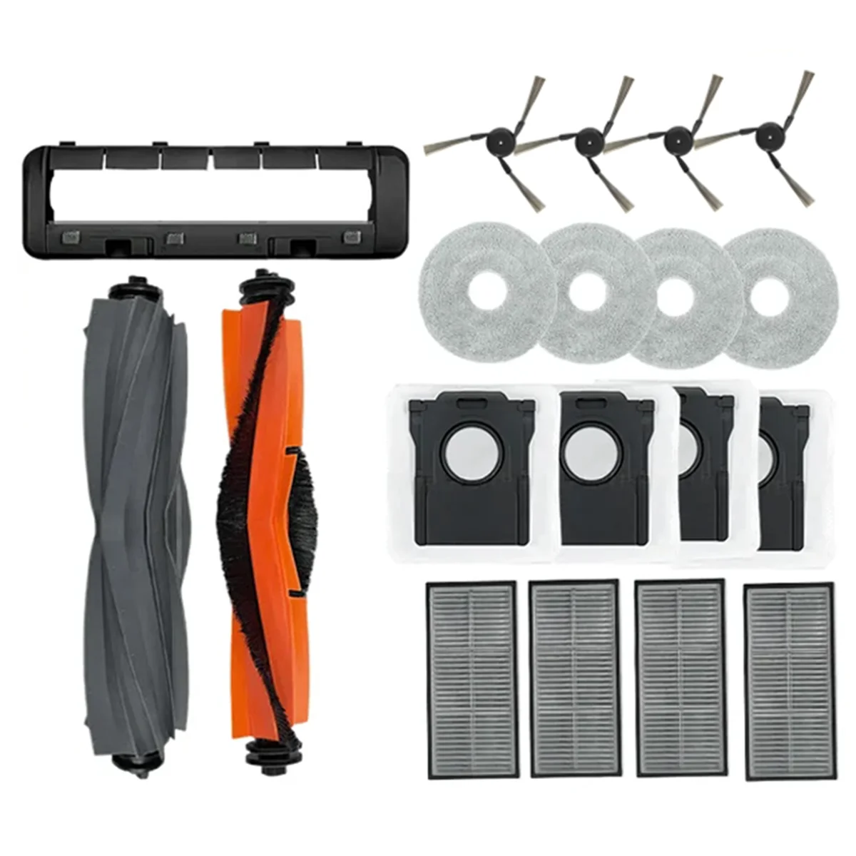 Набор запасных частей для робота-пылесоса Bot X40 Ultra, резиновая основная боковая щетка, фильтр, тряпка для швабры 
Набор запасных частей для робота-пылесоса Bot X40 Ultra, резиновая основная боковая щетка, фильтр, тряпка для швабры