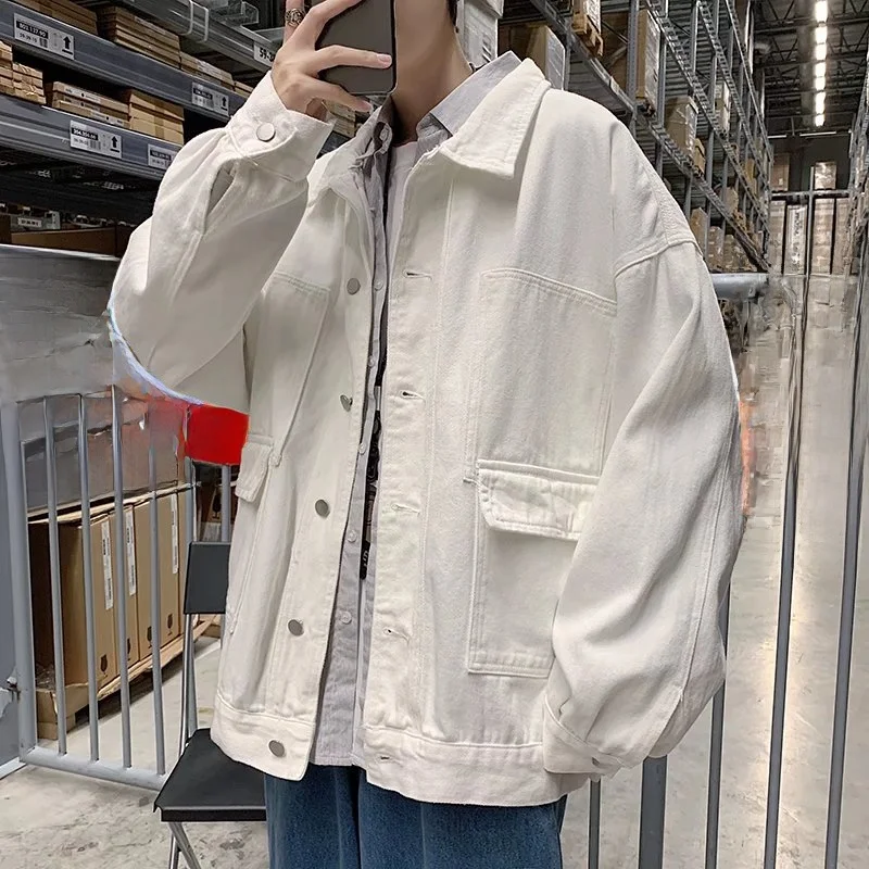 Spring Autumn Men's Casual Versatile Denim Jaet Loose Fit Couple's Sle Youthful Trendy Workwear Jaet Outerwear
Spring Autumn Men's Casual Versatile Denim Jaet Loose Fit Couple's Sle Youthful Trendy Workwear Jaet Outerwear