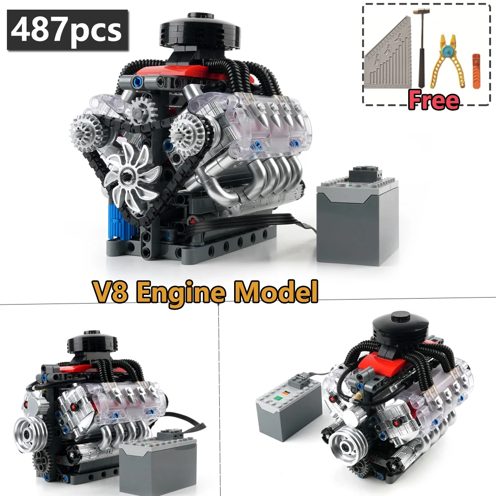497 шт. Модель двигателя V8 Высокотехнологичные строительные блоки 10171 LSX454 Набор + L Мотор Функция питания DIY Мальчики Собранные игрушки Кирпичи Подарки
497 шт. Модель двигателя V8 Высокотехнологичные строительные блоки 10171 LSX454 Набор + L Мотор Функция питания DIY Мальчики Собранные игрушки Кирпичи Подарки