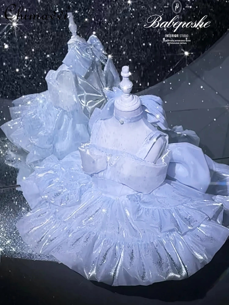 Original Design Baby Girls Princess Dress Fairy Blue and Purple Suspender Birthday Party Elegant Cute Short Ball Gown Dresses
Original Design Baby Girls Princess Dress Fairy Blue and Purple Suspender Birthday Party Elegant Cute Short Ball Gown Dresses