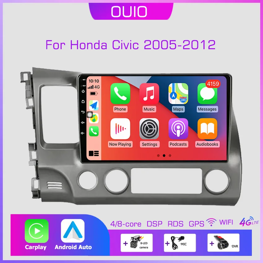 Android 13 Radio For Honda Civic 2005 2006 2007 2008-2012 Car stereo Multimedia Player Carplay Auto GPS navigation 2DIN no DVD
Android 13 Radio For Honda Civic 2005 2006 2007 2008-2012 Car stereo Multimedia Player Carplay Auto GPS navigation 2DIN no DVD