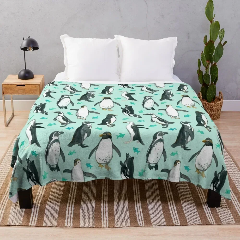 Lots of Little Penguins on mint Throw Blanket Blankets For Bed Furry heavy to sleep Soft Plaid Blankets
Lots of Little Penguins on mint Throw Blanket Blankets For Bed Furry heavy to sleep Soft Plaid Blankets