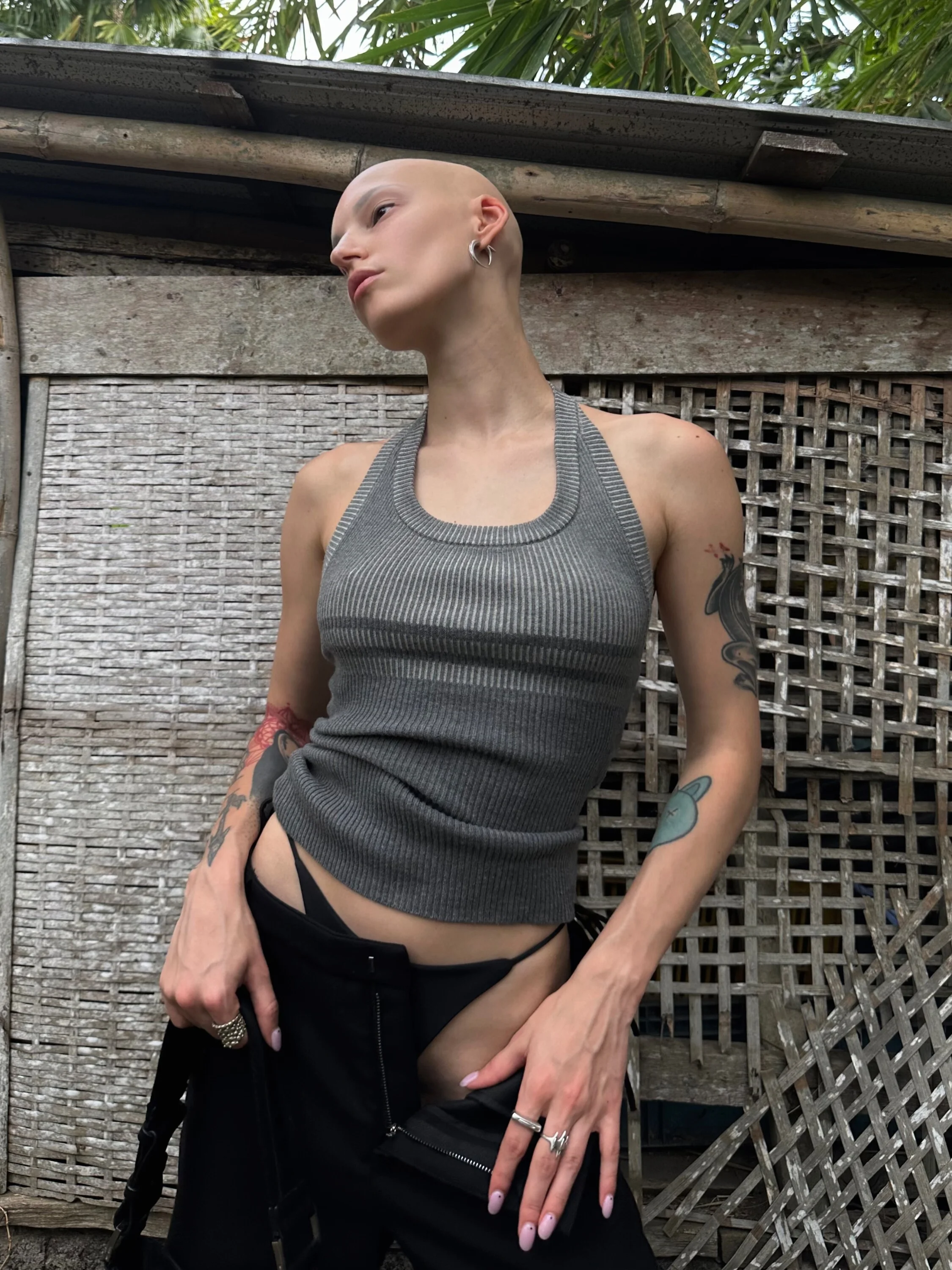 NUT PLAM Neline Striped Patchwork Knitted Vest Neutral Sle Commute Faion Bal Slim Fit Cotton Summer Top
NUT PLAM Neline Striped Patchwork Knitted Vest Neutral Sle Commute Faion Bal Slim Fit Cotton Summer Top