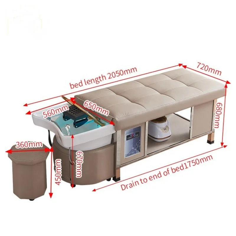 Circulation Sap Head Shampoo Bed Luxury Salon Furniture Barber Shop Thai Massage Table Head Spa Bed Water
Circulation Sap Head Shampoo Bed Luxury Salon Furniture Barber Shop Thai Massage Table Head Spa Bed Water