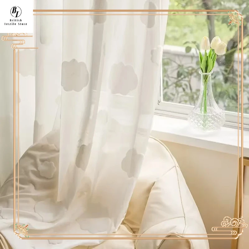 White Tulle Curtains for Living Room 3D Cloud Embroidery Japanese Style Modern Gauze Bedroom Balcony Children's Room Kitchen
White Tulle Curtains for Living Room 3D Cloud Embroidery Japanese Style Modern Gauze Bedroom Balcony Children's Room Kitchen
