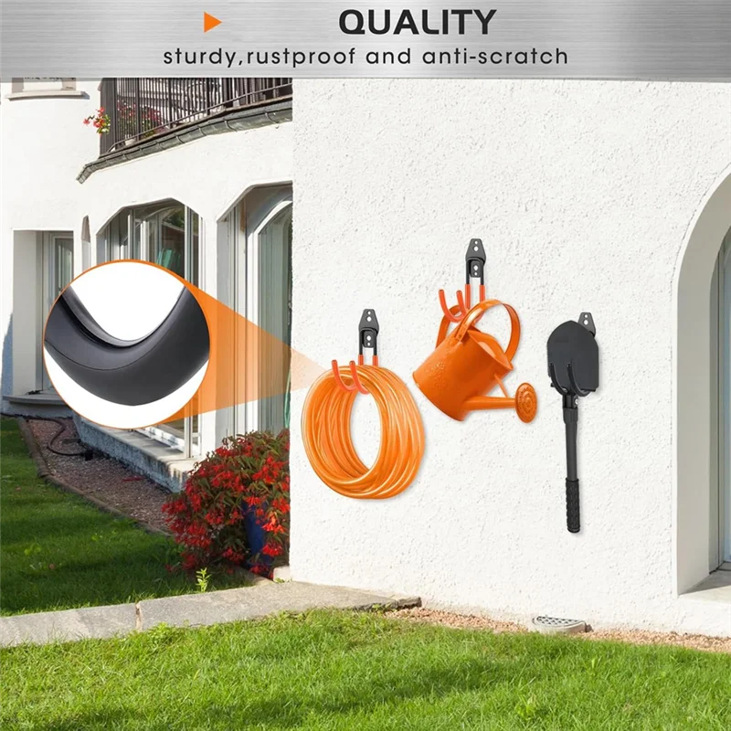 RALCA-6 Pack Garage Hooks Heavy Huty–Metal Wall Hooks With Screws,For Bulky Garden Tools, Weedeater, Blower
RALCA-6 Pack Garage Hooks Heavy Huty–Metal Wall Hooks With Screws,For Bulky Garden Tools, Weedeater, Blower
