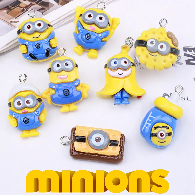 2pcs Minions DIY Charms Cartoon Accessories Pendant Resin Decoration Applique Earring Bracelet Jewelry Make Mini Craft Materials
2pcs Minions DIY Charms Cartoon Accessories Pendant Resin Decoration Applique Earring Bracelet Jewelry Make Mini Craft Materials
