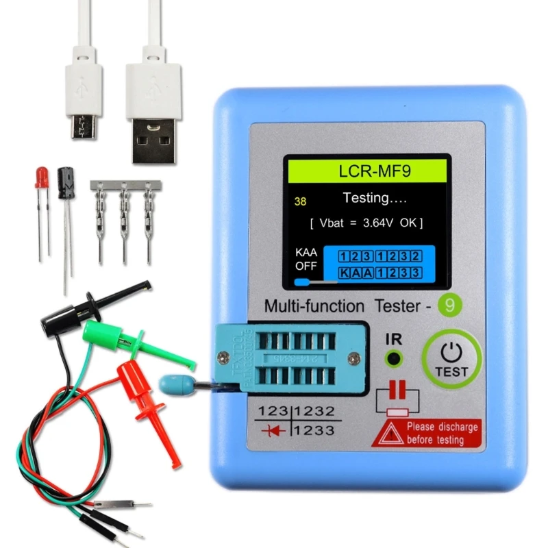 New Multifunction LCRMF9 Transistor Checker Transistor Measuring Instrument Simple Use
New Multifunction LCRMF9 Transistor Checker Transistor Measuring Instrument Simple Use