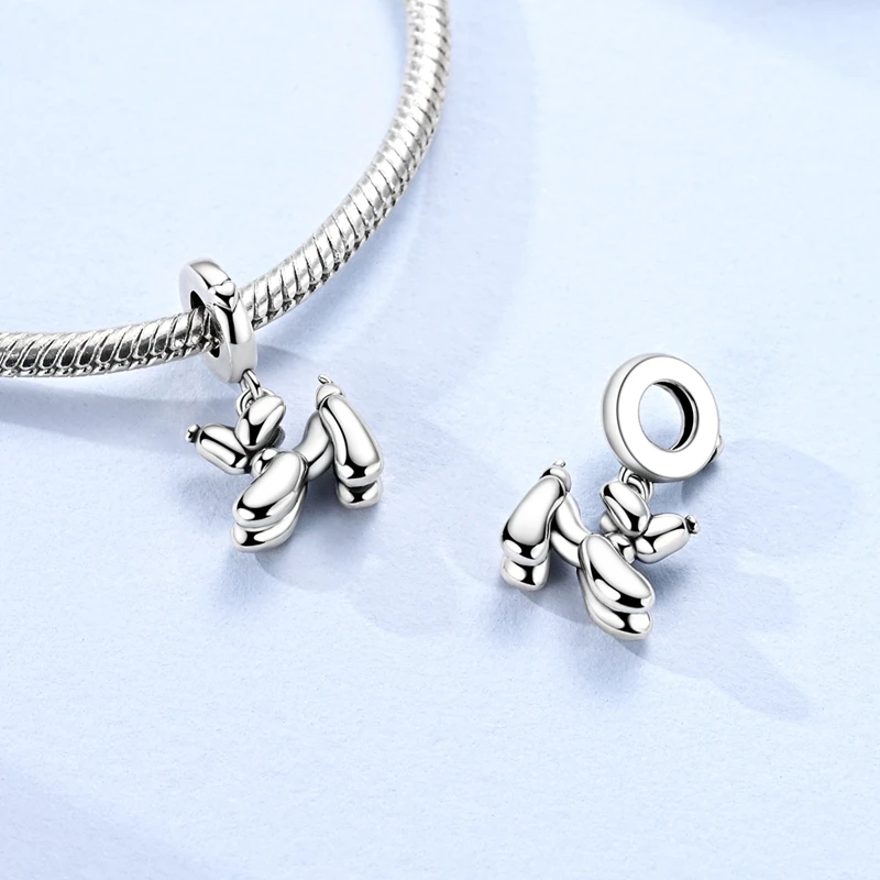 925 Sterling Silver Creative Balloon Dog Charms Pendant Fit Original Bracelet Woman DIY Jewelry Gifts
925 Sterling Silver Creative Balloon Dog Charms Pendant Fit Original Bracelet Woman DIY Jewelry Gifts
