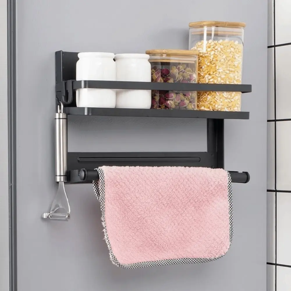 Wall Mounted Refrigerator Magnetic Shelf Folding Large Capacity Seasoning Storage Organizer Space Saving
Wall Mounted Refrigerator Magnetic Shelf Folding Large Capacity Seasoning Storage Organizer Space Saving