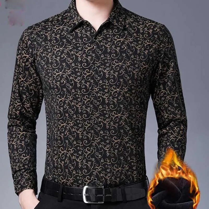 Fashion Lapel Button All-match Printed Long Sleeve Shirts Men's Clothing 2023 Winter Loose Korean Tops Casual Warm Shirts
Fashion Lapel Button All-match Printed Long Sleeve Shirts Men's Clothing 2023 Winter Loose Korean Tops Casual Warm Shirts