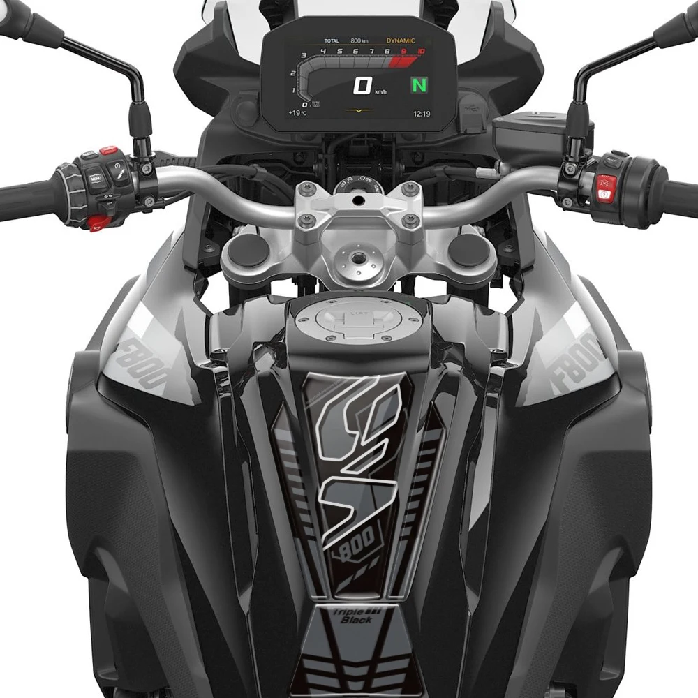 For BMW F800GS F800 GS F 800 GS 2024 2025 Fuel Tank Pad Protector Sticker 3D Gel Reflective Waterproof Scratch-Proof Decal