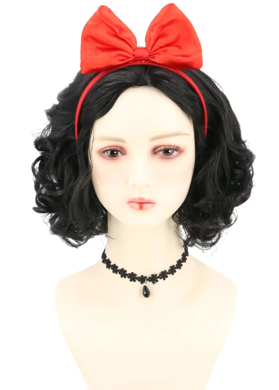 Women Wig Short Curly Bob Wigs Black Princess Wig with Bow Headband for Halloween Costume Party Cosplay Wig
Women Wig Short Curly Bob Wigs Black Princess Wig with Bow Headband for Halloween Costume Party Cosplay Wig