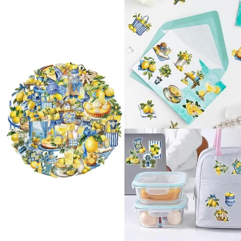 CORA 50Pcs Decorative Journaling Sticker Waterproof Sticker PET Lemon Themed Sticker
CORA 50Pcs Decorative Journaling Sticker Waterproof Sticker PET Lemon Themed Sticker