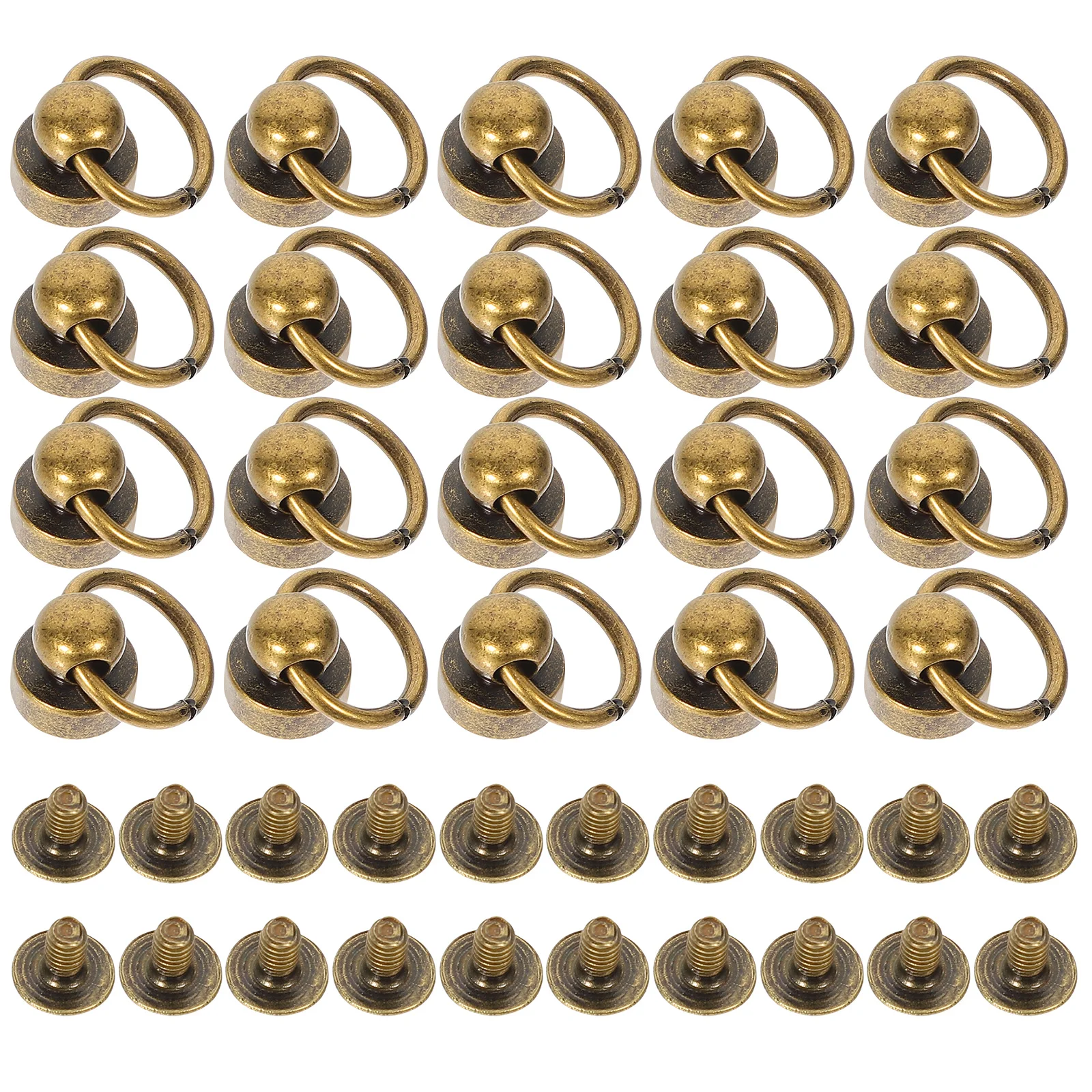 20 set Rivets Fasteners Chain Screws Diy Craft Purse Phone Case Screws Sturdy Copper Studs Screw For Shoes Decoration
20 set Rivets Fasteners Chain Screws Diy Craft Purse Phone Case Screws Sturdy Copper Studs Screw For Shoes Decoration