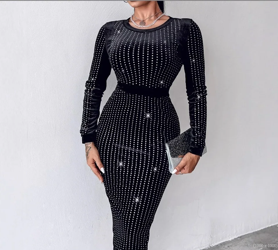 2025 Spring Autumn New Women's Clothing Striped Sequins Dress Fashion All-Match Dress
2025 Spring Autumn New Women's Clothing Striped Sequins Dress Fashion All-Match Dress