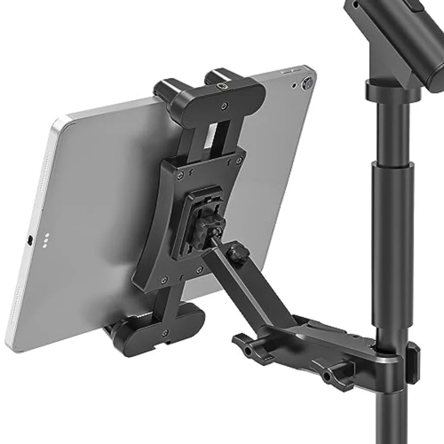 Tablet Mount for Mic Music Stands Universal iPad Mic Microphone Stand Mount Holder Ajustable C Clamp for iPad mini Air Pro Smar
Tablet Mount for Mic Music Stands Universal iPad Mic Microphone Stand Mount Holder Ajustable C Clamp for iPad mini Air Pro Smar