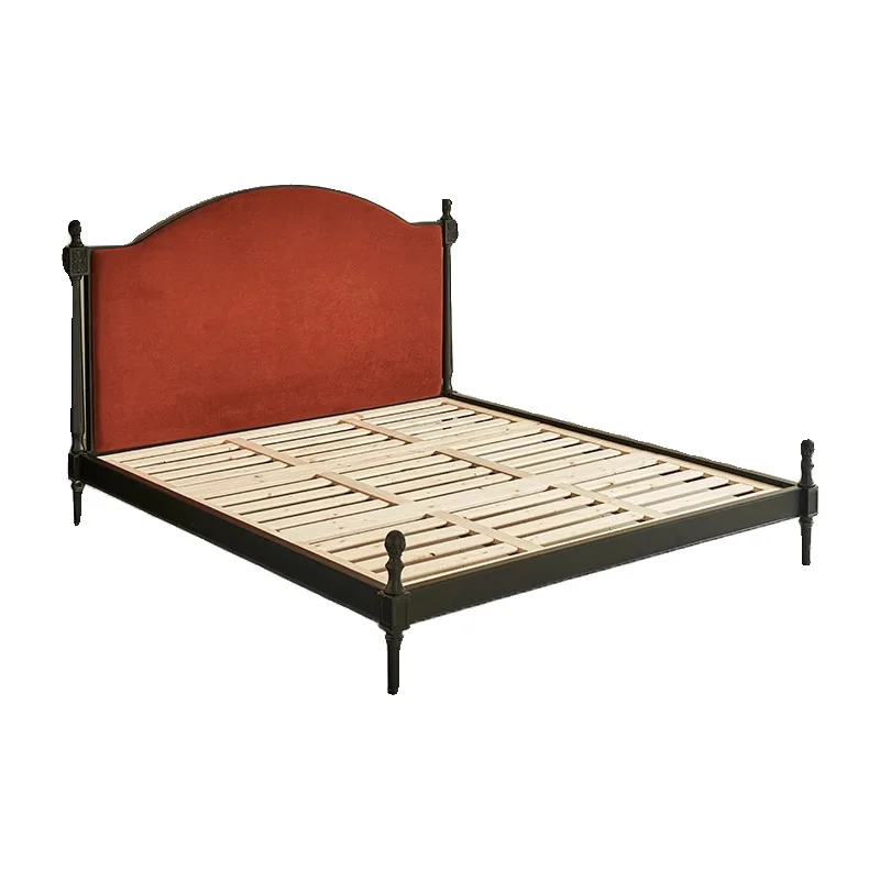 French retro solid wood bed, double bed small apartment, household American style, medieval cream style
French retro solid wood bed, double bed small apartment, household American style, medieval cream style