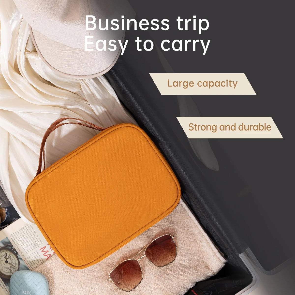 Cosmetic Bag for Women, High-End Portable Large-Capacity Hand-Held Cosmetic Storage Bag, Partitioned Toiletry Bag, Travel Bag for Men
Cosmetic Bag for Women, High-End Portable Large-Capacity Hand-Held Cosmetic Storage Bag, Partitioned Toiletry Bag, Travel Bag for Men