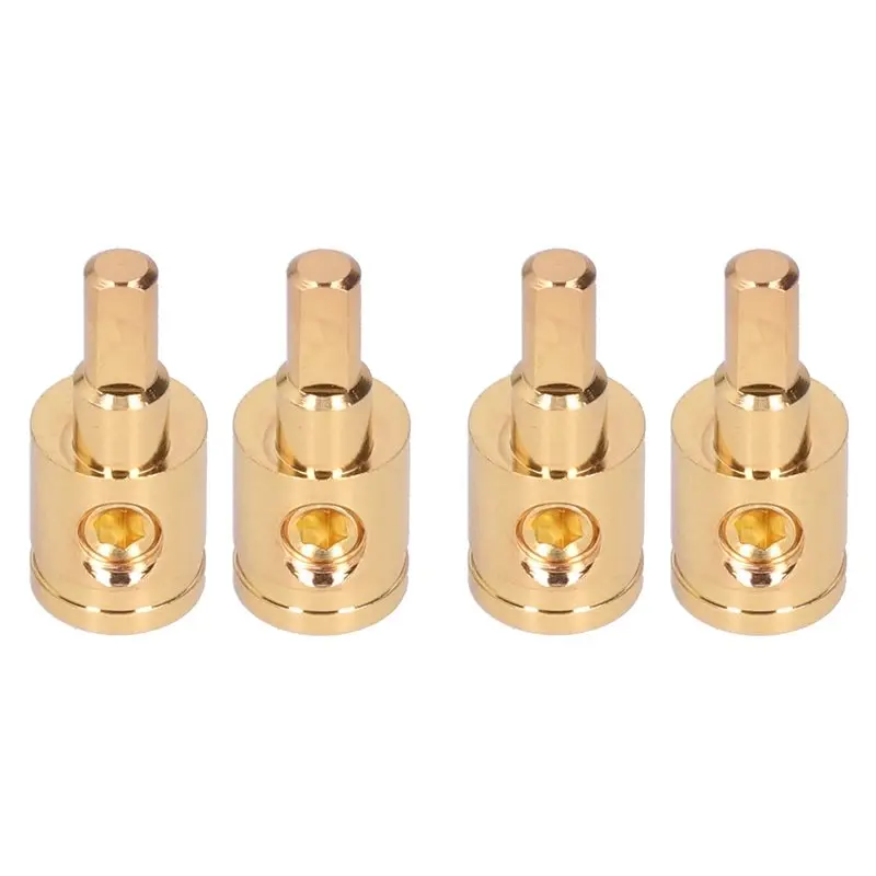 Exclusive Power Wire Reducer, 0GA Pure Copper Gold Plated Wire Reducer Terminal Connector For Car Audio Amplifier ,4PCS
Exclusive Power Wire Reducer, 0GA Pure Copper Gold Plated Wire Reducer Terminal Connector For Car Audio Amplifier ,4PCS