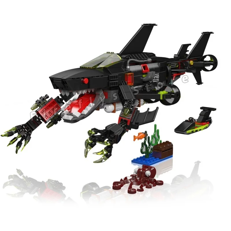 Конструктор «Глубоководный робот-акула», 1031 деталь, коллекционная модель глубоководной акулы, игрушка-конструктор для детей, подарок
Конструктор «Глубоководный робот-акула», 1031 деталь, коллекционная модель глубоководной акулы, игрушка-конструктор для детей, подарок