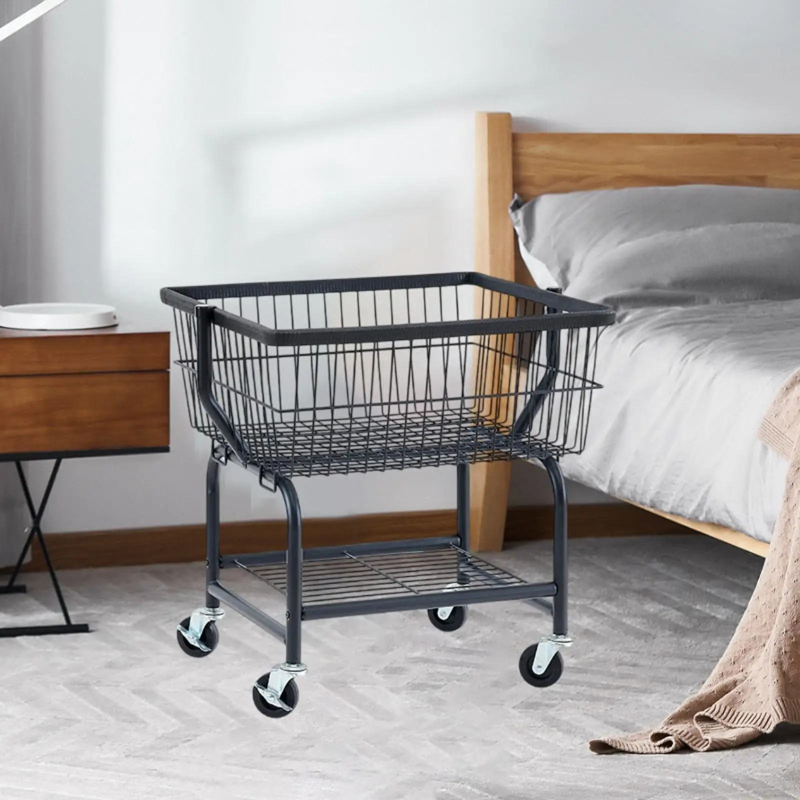 Rolling Laundry Cart with Wheel,Clothes Hamper Organizer Storage Basket Laundry Butler Cart for Commercial Office Toys Shop
Rolling Laundry Cart with Wheel,Clothes Hamper Organizer Storage Basket Laundry Butler Cart for Commercial Office Toys Shop