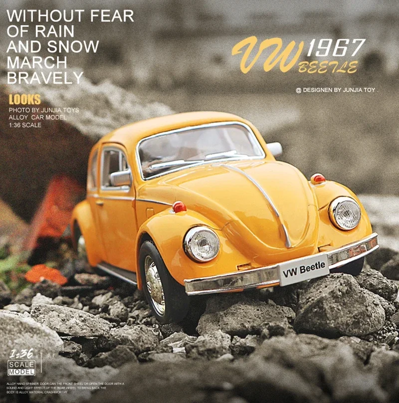 1:36 1967) VOLKSWAGEN Beetle, классический мини-автомобиль, модель автомобиля из сплава, литье под давлением, металлическая игрушечная модель автомобиля, имитация миниатюрного украшения торта
1:36 1967) VOLKSWAGEN Beetle, классический мини-автомобиль, модель автомобиля из сплава, литье под давлением, металлическая игрушечная модель автомобиля, имитация миниатюрного украшения торта