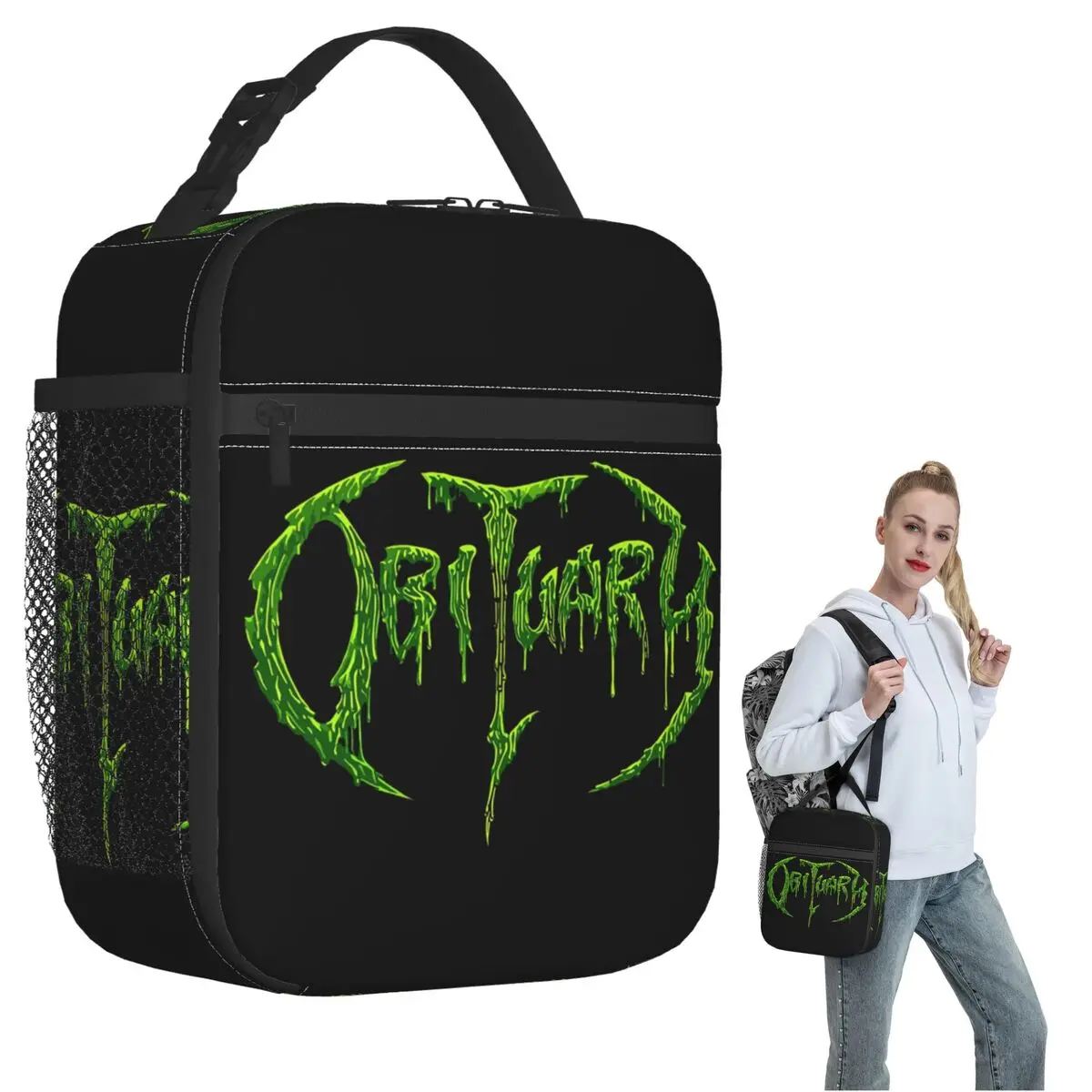 Термосумка для обедов с изображением музыкальной группы Obituary Death Metal Rock Band, для женщин и детей, портативная, для еды, термосумка-тоут
Термосумка для обедов с изображением музыкальной группы Obituary Death Metal Rock Band, для женщин и детей, портативная, для еды, термосумка-тоут