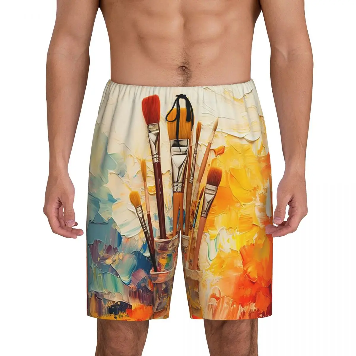 Мужские короткие пижамные шорты с принтом кистей для рисования, для сна и отдыха
Мужские короткие пижамные шорты с принтом кистей для рисования, для сна и отдыха
