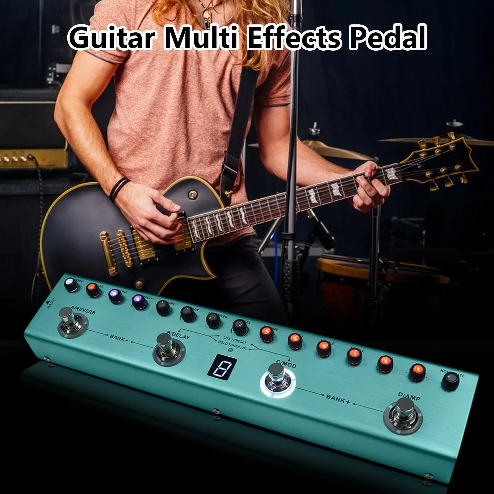 M VAVE Tank G Guitar Multi-Effects Pedal 36 Presets,9 Preamp Slot,3-Band EQ,8 IR Cab Slot,3 Modulation/Delay/Reverb Effect
M VAVE Tank G Guitar Multi-Effects Pedal 36 Presets,9 Preamp Slot,3-Band EQ,8 IR Cab Slot,3 Modulation/Delay/Reverb Effect