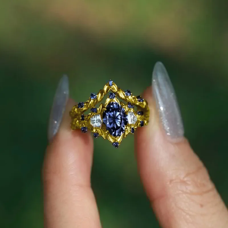 Charm Luxury Oval Flower Gold Color White Blue Stone Rings Set Fashion Metal Party Rings for Women Jewelry
Charm Luxury Oval Flower Gold Color White Blue Stone Rings Set Fashion Metal Party Rings for Women Jewelry