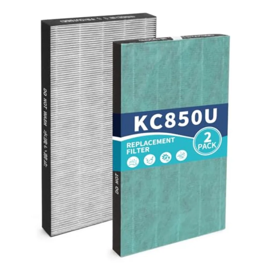 KC-850U Replacement Filter Set Compatible with Sharp KC850U Air PurifierPart Number FZ-C100HFU 2 Pack
KC-850U Replacement Filter Set Compatible with Sharp KC850U Air PurifierPart Number FZ-C100HFU 2 Pack