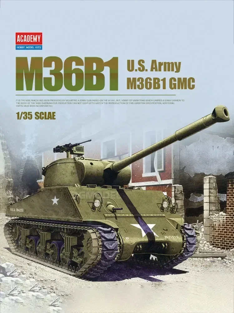Academy model 13279 U.S. Army M36B1 GMC Tank destroyers assembly Scale diy toys Model Kit
Academy model 13279 U.S. Army M36B1 GMC Tank destroyers assembly Scale diy toys Model Kit