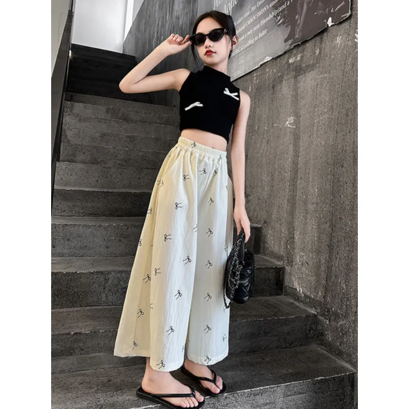 Girls Thin Ice Silk Summer Wear 2026 New Style Girls Loose and Stylish Versatile Pants Childrens Wide Leg Pants
Girls Thin Ice Silk Summer Wear 2026 New Style Girls Loose and Stylish Versatile Pants Childrens Wide Leg Pants