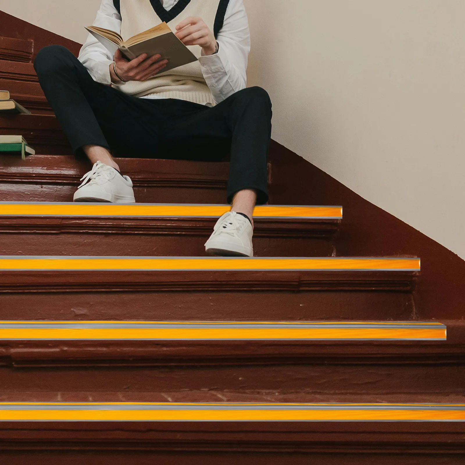 1 Roll Anti-Slip Stair Strip PVC Stair Edges Protector Trim Mat for Steps Safety Grip Tape Staircase Step Trim 2 Meter
1 Roll Anti-Slip Stair Strip PVC Stair Edges Protector Trim Mat for Steps Safety Grip Tape Staircase Step Trim 2 Meter