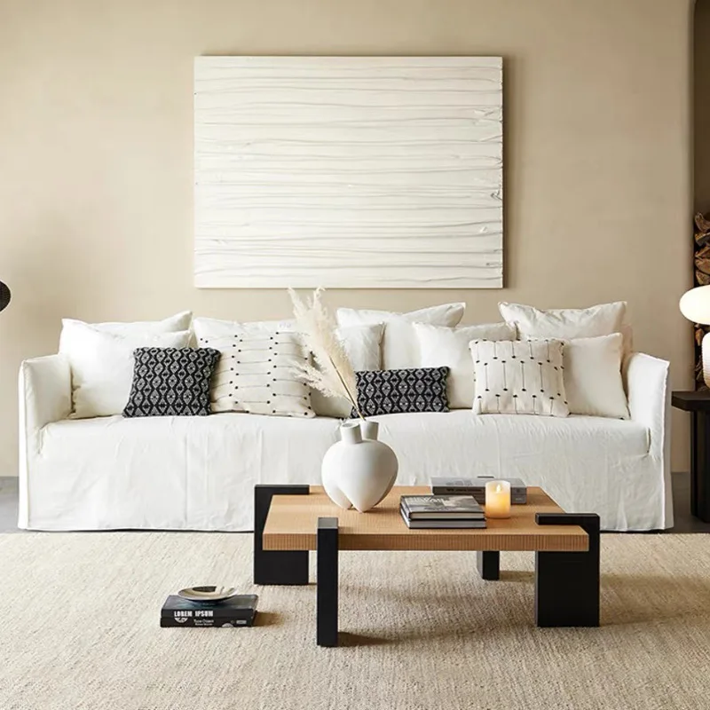 Диван из хлопчатобумажной и льняной ткани, съемный и моющийся диван для гостиной, прямой рядный диван для трех человек
Диван из хлопчатобумажной и льняной ткани, съемный и моющийся диван для гостиной, прямой рядный диван для трех человек