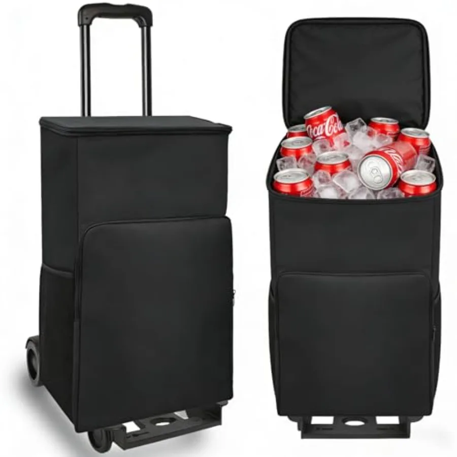 114-63L Cooler on Wheels with Handle Insulated Leakproof Soft Cooler Carry Bag with Wheels and Handle Collapsible Wheeled Coole
114-63L Cooler on Wheels with Handle Insulated Leakproof Soft Cooler Carry Bag with Wheels and Handle Collapsible Wheeled Coole