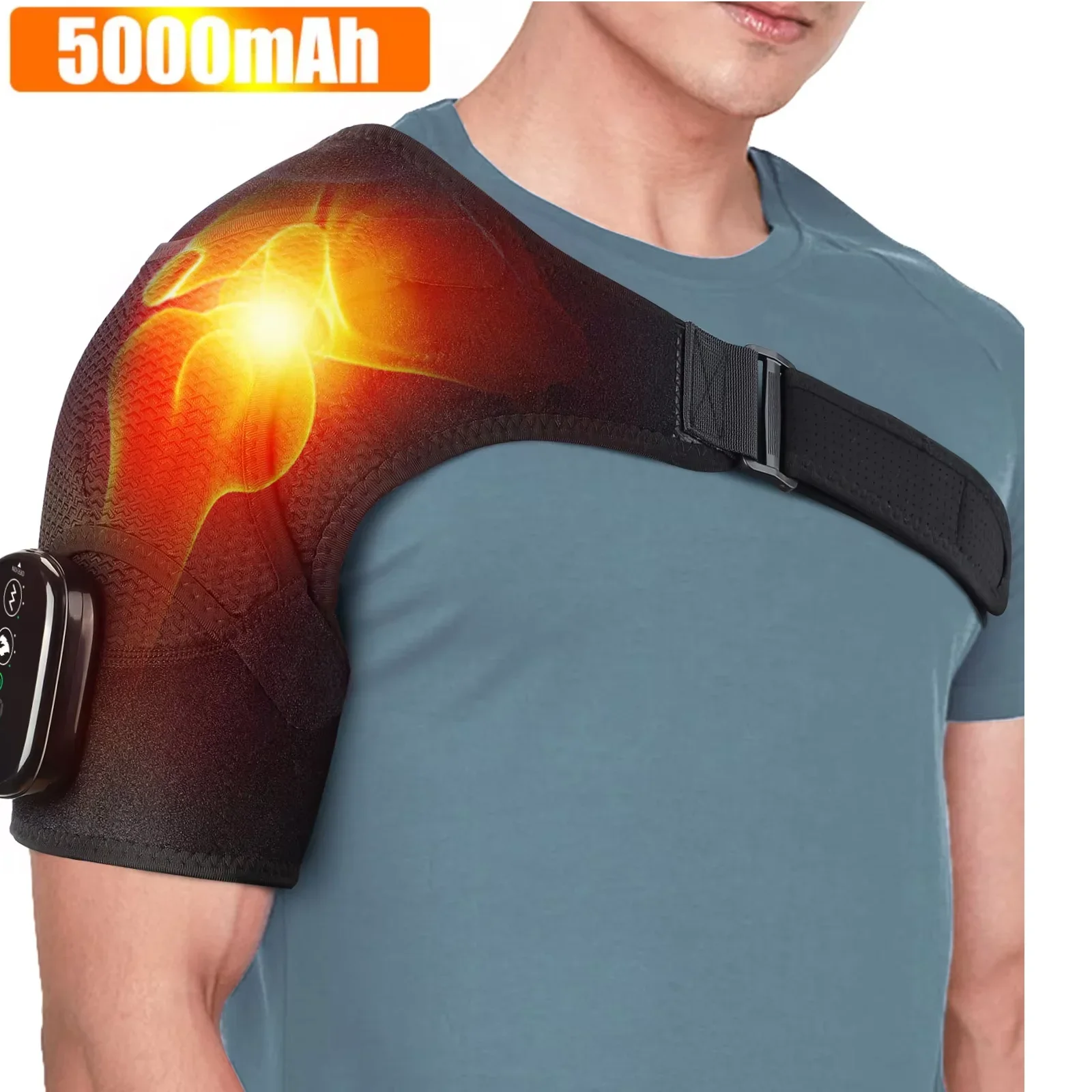 Heated Shoulder Steamer Massager Belt Vibration Heating Electric Warm Massage Gear Shoulder Machine Smart Temperature Adjust Pad
Heated Shoulder Steamer Massager Belt Vibration Heating Electric Warm Massage Gear Shoulder Machine Smart Temperature Adjust Pad