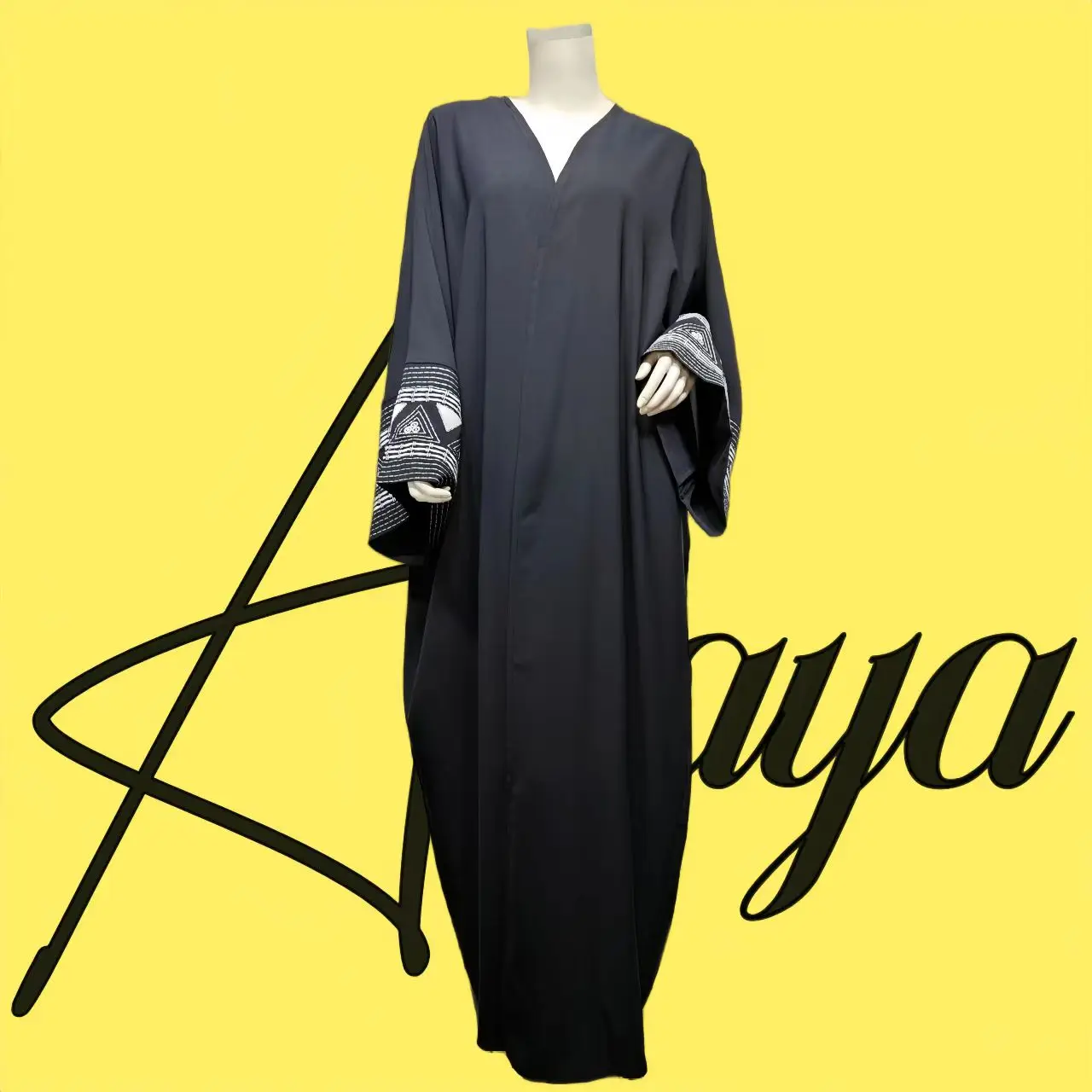 Sleeve Embroidery Women's Robe Fashion Embroidery Solid Color Design Outer Wear Abaya Robe 2025 Spring New
Sleeve Embroidery Women's Robe Fashion Embroidery Solid Color Design Outer Wear Abaya Robe 2025 Spring New