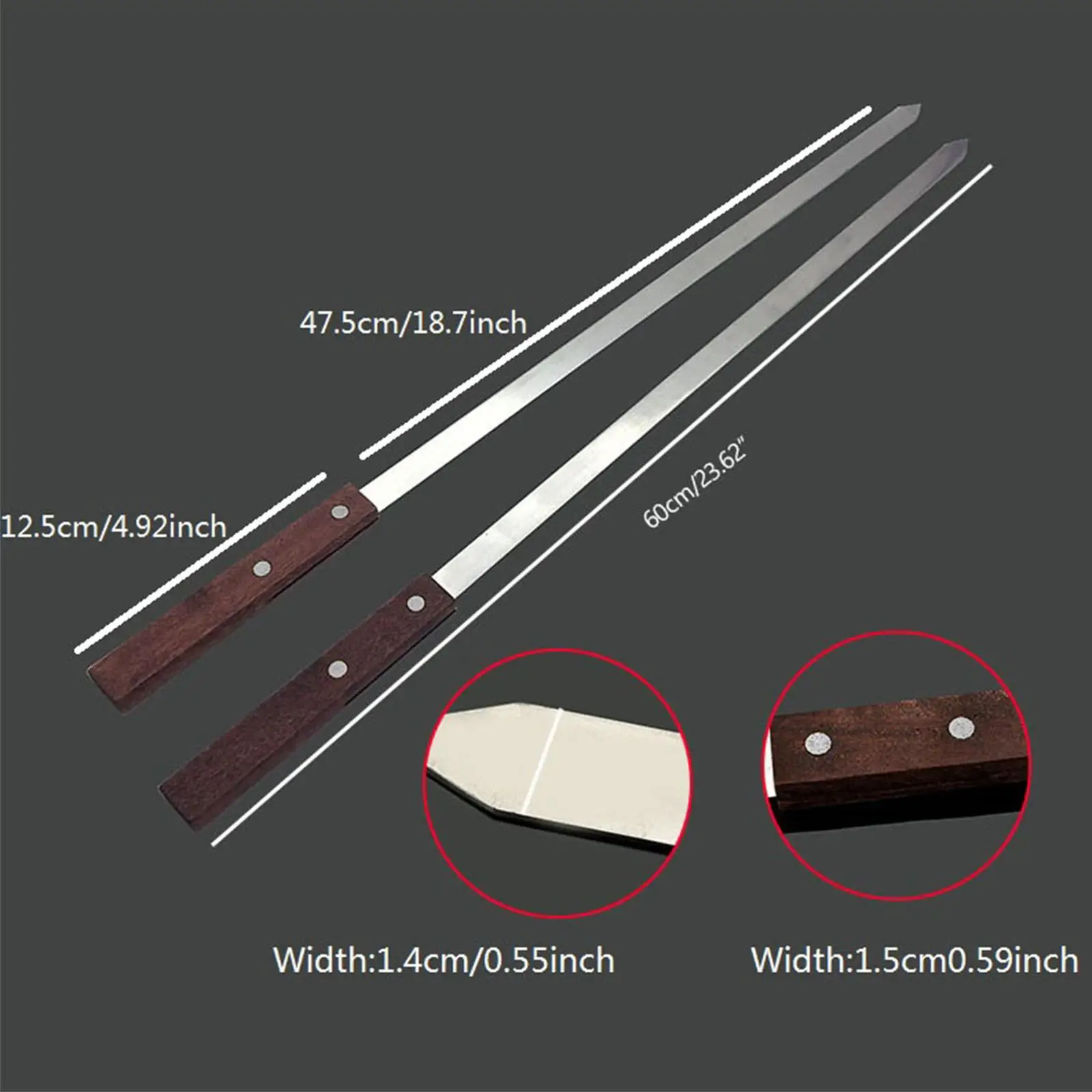 5 Pieces BBQ Skewers Wood Handle Protect Your Hands Barbecue Skewers for Meats, Grilling, , Chicken,
5 Pieces BBQ Skewers Wood Handle Protect Your Hands Barbecue Skewers for Meats, Grilling, , Chicken,