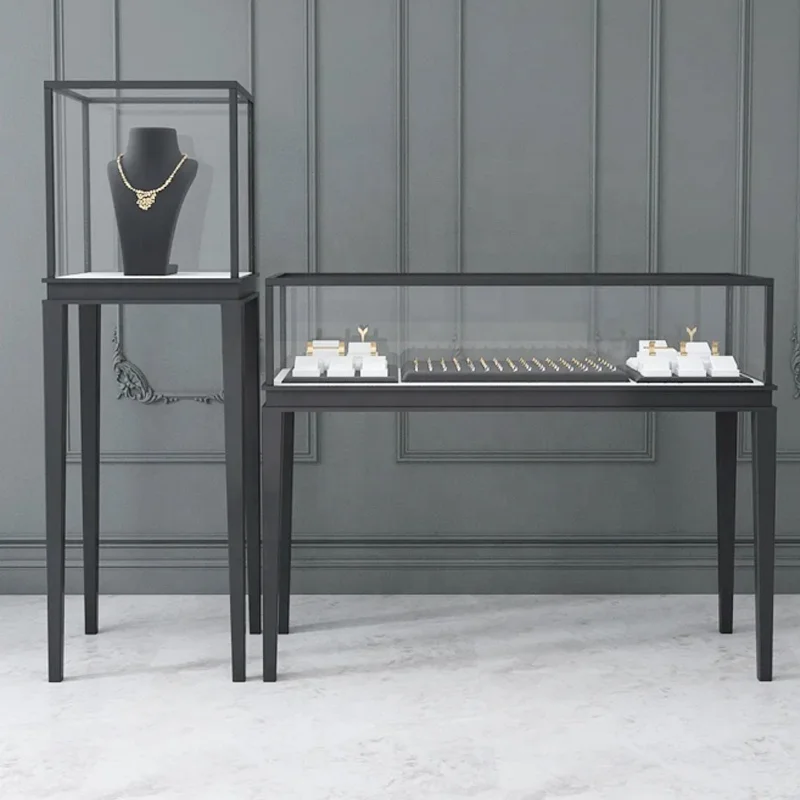 Custom. Price Black Wood Glass Metal Frame Drawer Display Jewelry Showcase Store
Custom. Price Black Wood Glass Metal Frame Drawer Display Jewelry Showcase Store