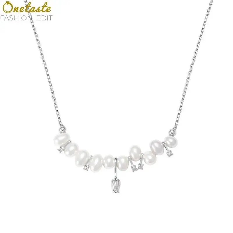 Pearl Cluster CZ Tulip Flower Charm Thin Chain Silver Color Chokers Necklace Women Fashion Dainty Unique Layered Necklaces Party
Pearl Cluster CZ Tulip Flower Charm Thin Chain Silver Color Chokers Necklace Women Fashion Dainty Unique Layered Necklaces Party