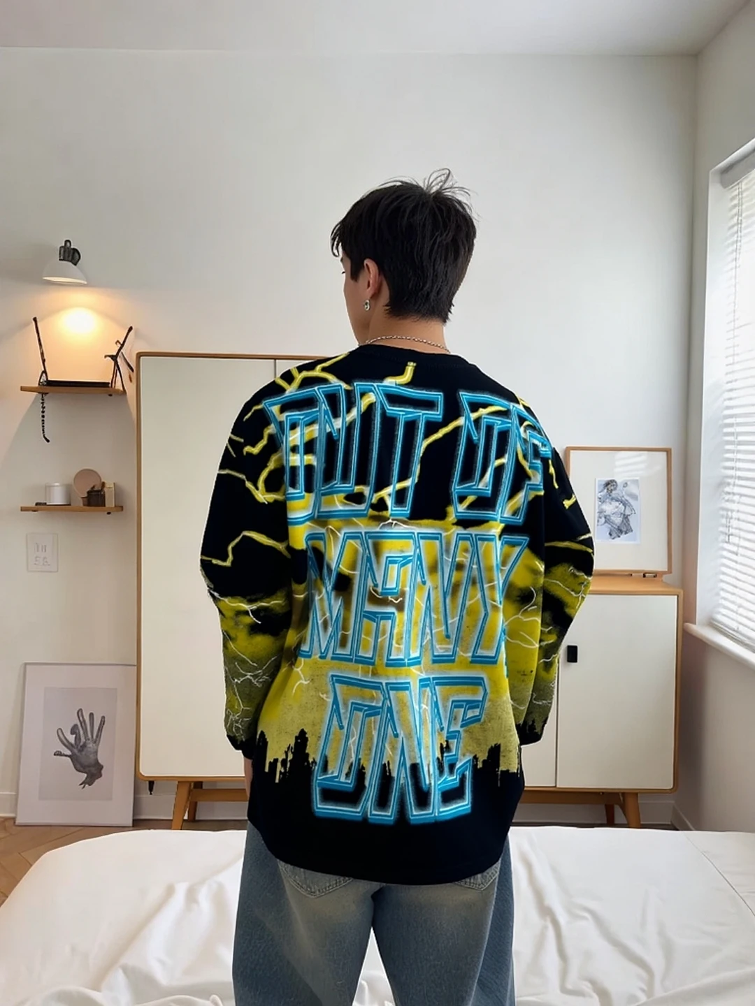 Американская футболка GodSpeed свободного кроя с длинным рукавом, винтажная, с эффектом потертости, с буквенным принтом, базовый слой, осенняя, хлопковая
Американская футболка GodSpeed свободного кроя с длинным рукавом, винтажная, с эффектом потертости, с буквенным принтом, базовый слой, осенняя, хлопковая